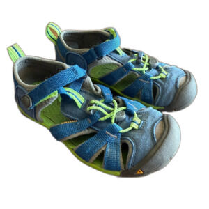 Keen Seacamp II CNX Blue & Green Sandals Boys' 13